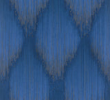 MA35808 Starfall Sapphire Metallic Ikat Wallpaper