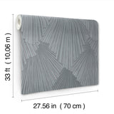MA35849 Lumiere Pewter Deco Geo Wallpaper