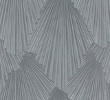 MA35849 Lumiere Pewter Deco Geo Wallpaper