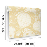 MB29002 Ballongerna Yellow Wallpaper