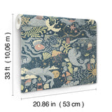 MB29018 Havet Dark Blue Wallpaper