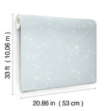 MB29023 Stjärnhimmel Light Blue Wallpaper