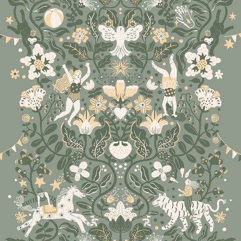 MB29027 Cirkus Sea Green Wallpaper
