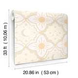 MB29032 Sol Måne Tangerine Wallpaper