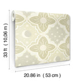 MB29033 Sol Måne Green Wallpaper