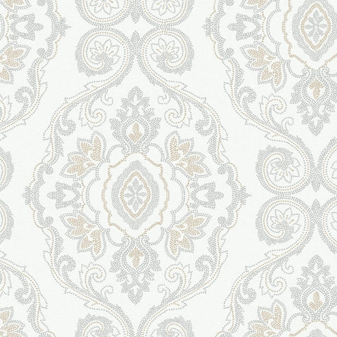 MB30305 Nautical Damask Sand Dunes Wallpaper