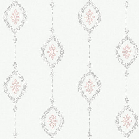 MB30501 Sand Dollar Stripe Pink Sunset Wallpaper