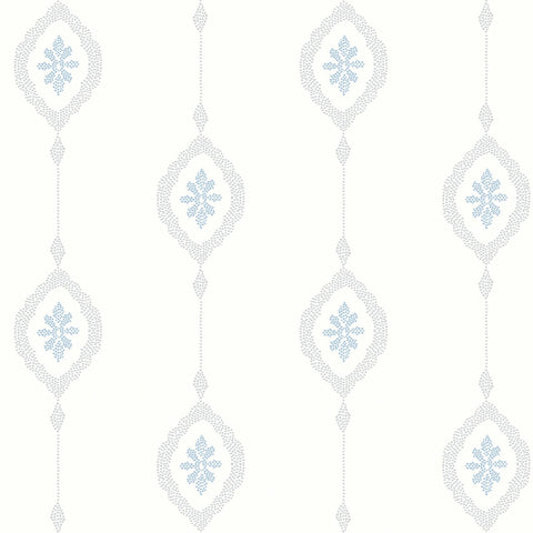 MB30502 Sand Dollar Stripe Blue Oasis Wallpaper