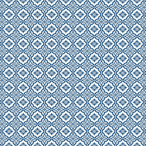 MB31702 Coastal Tile Coastal Blue Wallpaper