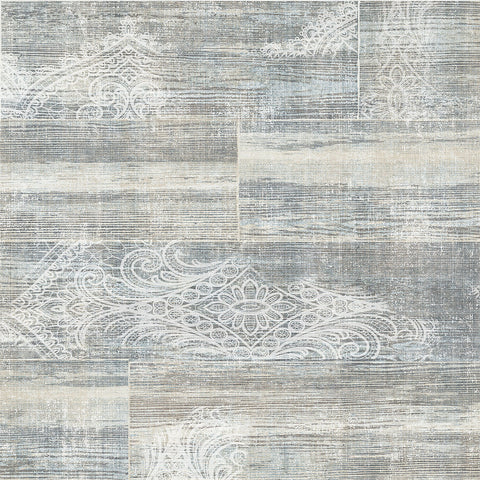 MD17301 Inaya Blue Ornament Wallpaper