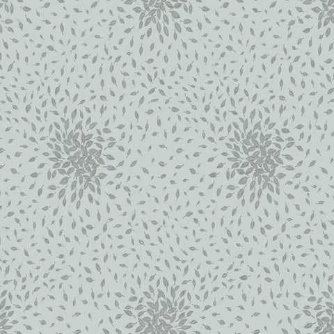 MD7101 Petite Leaves Spa Silver Wallpaper
