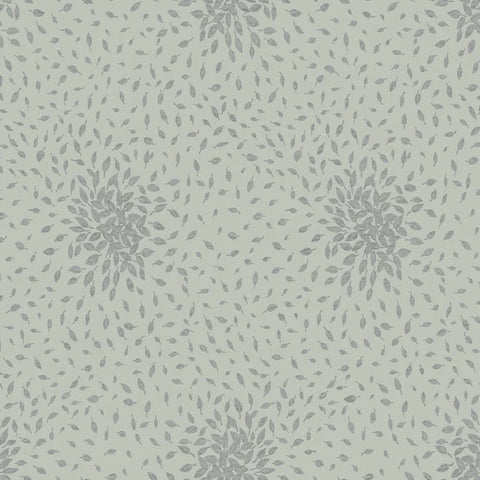 MD7104 Petite Leaves Silver Wallpaper