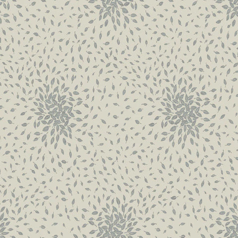 MD7105 Petite Leaves Beige Silver Wallpaper