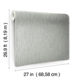 MD7153 Metallic Cascade Green Silver Wallpaper