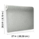 MD7154 Metallic Cascade Spa Silver Wallpaper