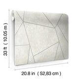 MD7183 Nazca Silver Wallpaper