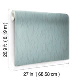 MD7193 Sprigs Blue Silver Wallpaper