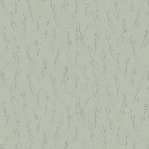 MD7194 Sprigs Silver Wallpaper