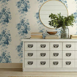ME1531 Tea Rose Blue Wallpaper
