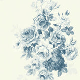 ME1531 Tea Rose Blue Wallpaper