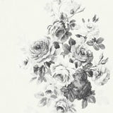 ME1534 Tea Rose Black White Wallpaper