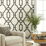 ME1550 Woven Trellis Wallpaper