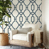 ME1552 Woven Trellis Wallpaper