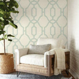 ME1553 Woven Trellis Wallpaper