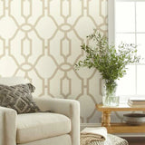 ME1554 Woven Trellis Wallpaper