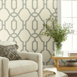 ME1555 Woven Trellis Wallpaper