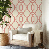 ME1556 Woven Trellis Wallpaper