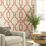 ME1556 Woven Trellis Wallpaper