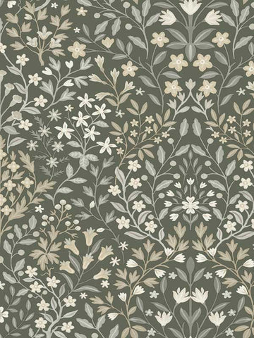 MF4722 Garden Terrace Olive Wallpaper