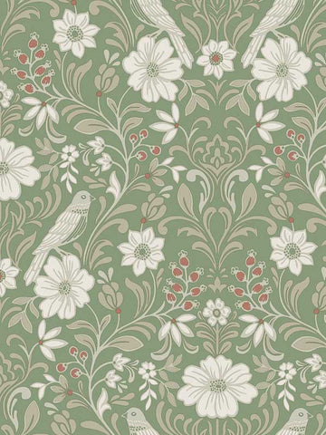 MF4747 Colette Bright Green Wallpaper