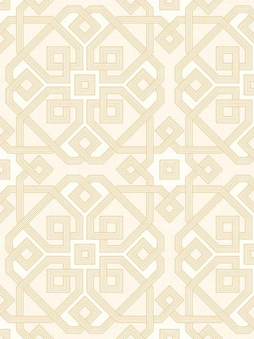 MG40205 Greek Lattice Metallic Wallpaper