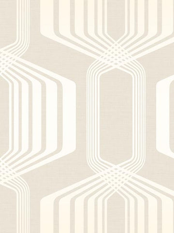 MG40408 Hexagon Stripe Metallic Wallpaper