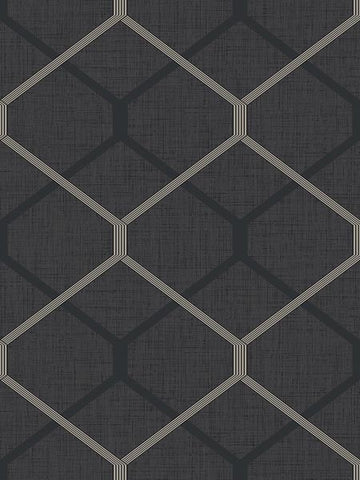 MG40700 Hexagon Metallic Wallpaper