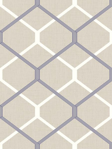 MG40710 Hexagon Metallic Wallpaper