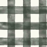 MH1516 Watercolor Check Black Wallpaper