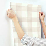 MH1517 Watercolor Check Ella Rose Wallpaper 
