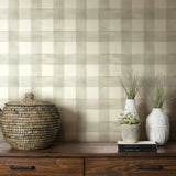 MH1518 Watercolor Check Sunday Stroll Wallpaper