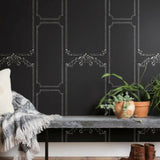 MH1532 Chalkboard Black Wallpaper