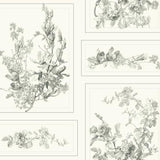 MH1543 The Magnolia Grey White Wallpaper