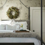 MH1544 The Magnolia Warm Grey Wallpaper