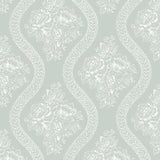 MH1598 Coverlet Floral White Rainy Day Wallpaper 