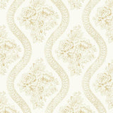 MH1602 Coverlet Floral Bright Days on White Wallpaper