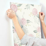 MK1125 Watercolor Roses Gala Pink Wallpaper