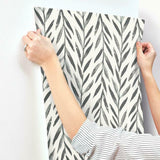 MK1136 Willow Black Wallpaper 