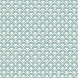 MK1157 Stacked Scallops Blue Wallpaper