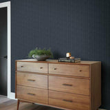 MK1173 Pick-Up Sticks Navy White Wallpaper